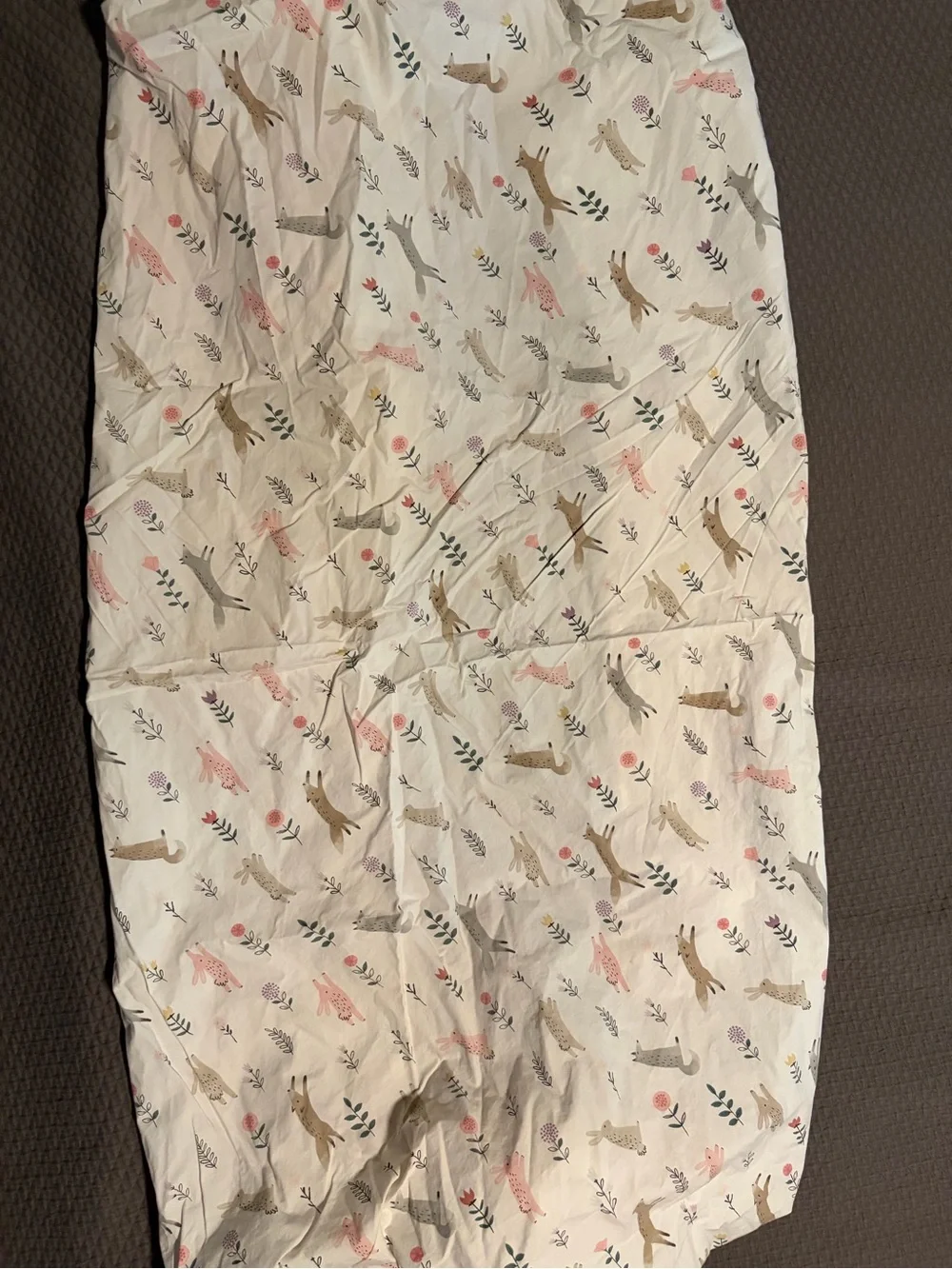 Pottery Barn Kids White Ruffled Bed Skirt and crib sheet